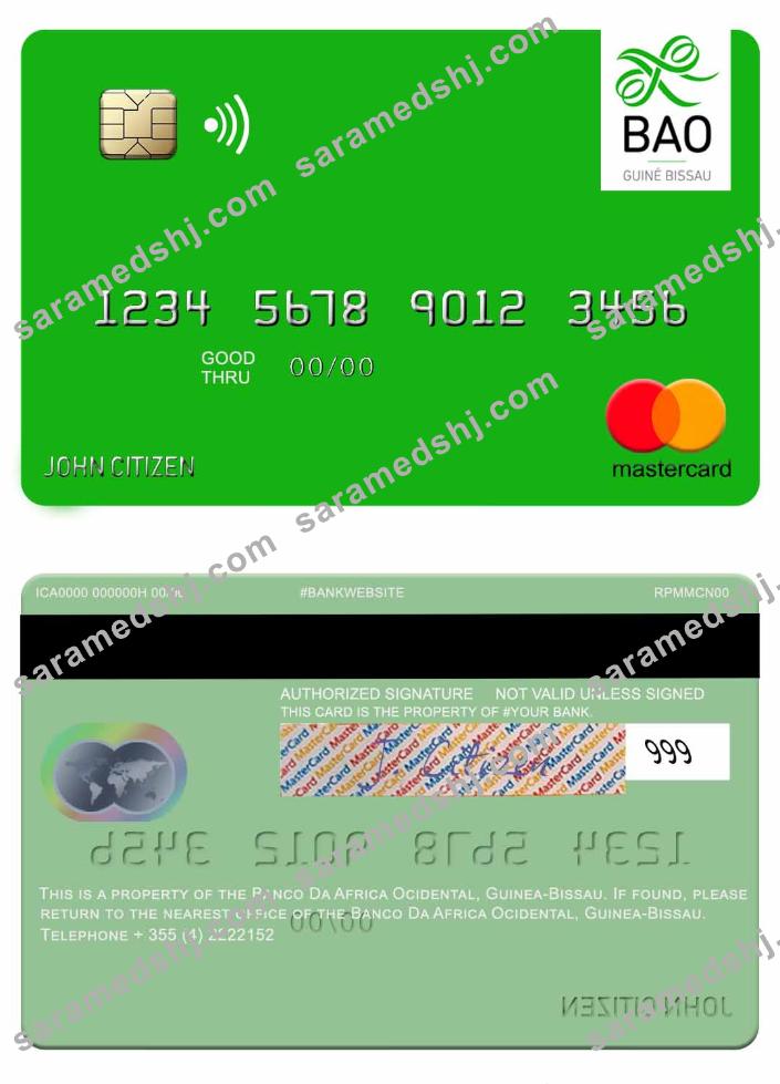 Guinea Bissau Banco Da Africa Ocidental mastercard